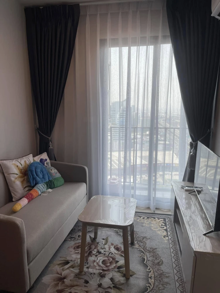 For rent: NUE Mega Plus Bangna, high floor, good location, 2 bedrooms, fully furnished, hurry and reserve before you miss out.