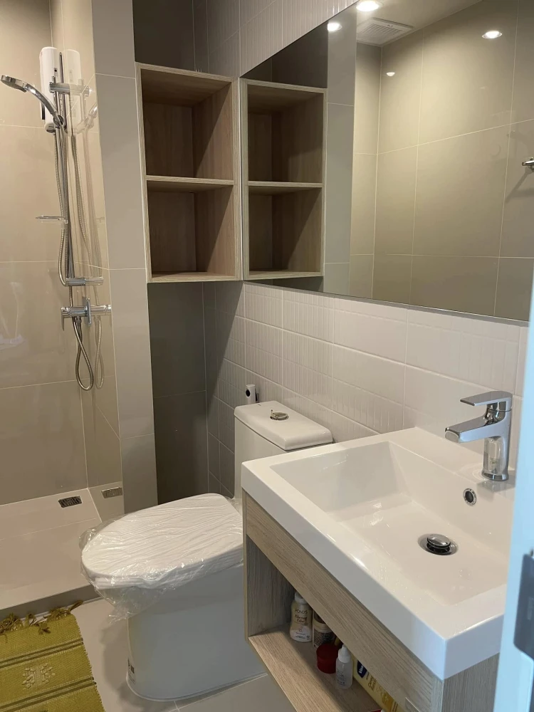 For rent: NUE Mega Plus Bangna, high floor, good location, 2 bedrooms, fully furnished, hurry and reserve before you miss out.