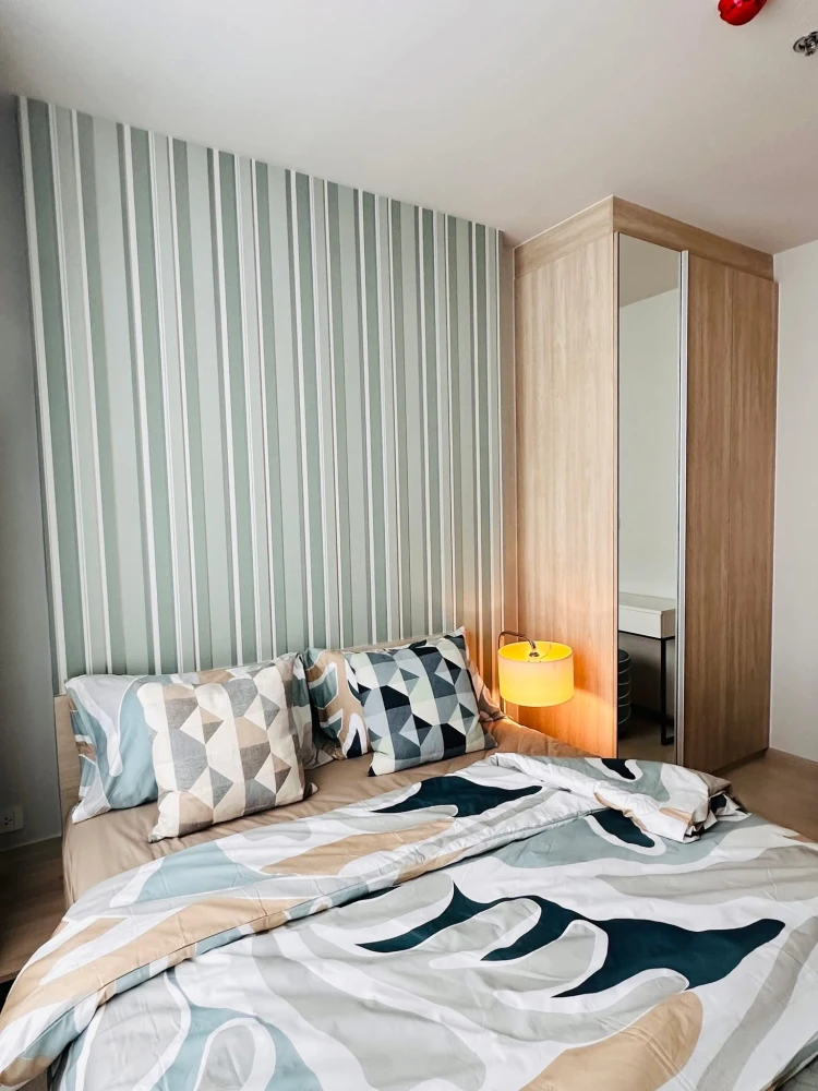 For rent: Nue Mega Plus Bangna, Mega Bangna view, nice wallpaper, very auspicious room number, interested, reserve now.