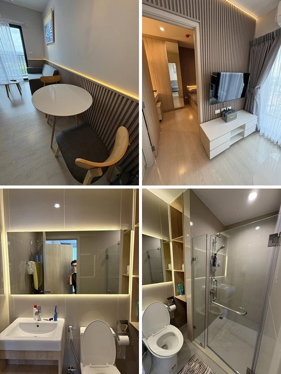 For rent: NUE Noble Srinakarin-Lasalle, 39th floor. Excellent location, quiet and peaceful, not adjacent to any other units, only the fire escape on t