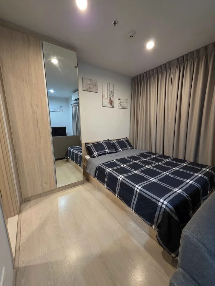 For rent, Nue Noble Ngamwongwan, 21st floor, beautiful view, cheap price, convenient, complete here. If you miss it, you will regret it.