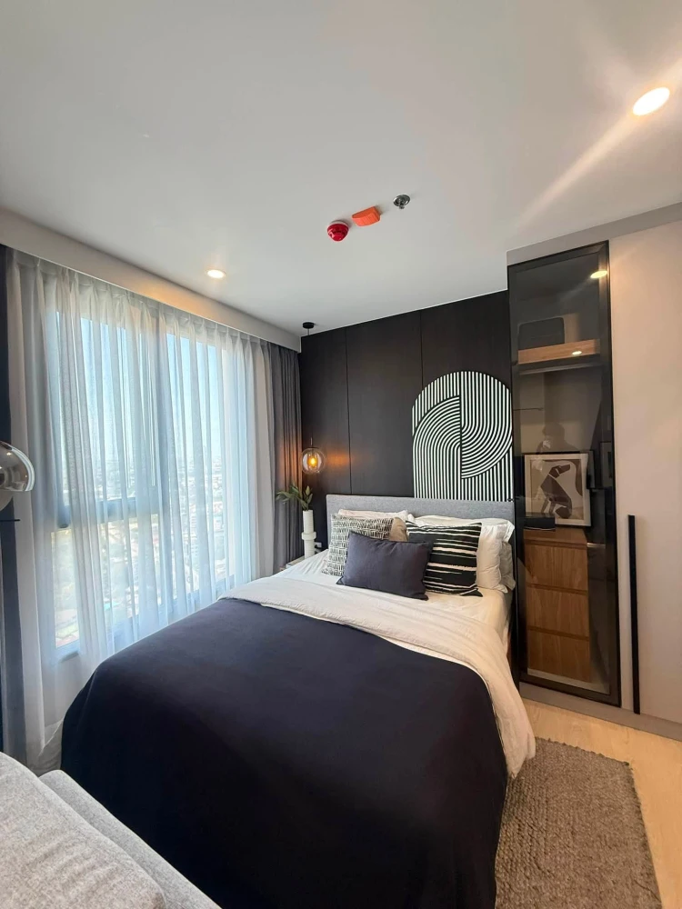 Stunningly beautiful condo for rent at NUE RIVEREST Ratburana, featuring high-quality built-in furniture. Book now!