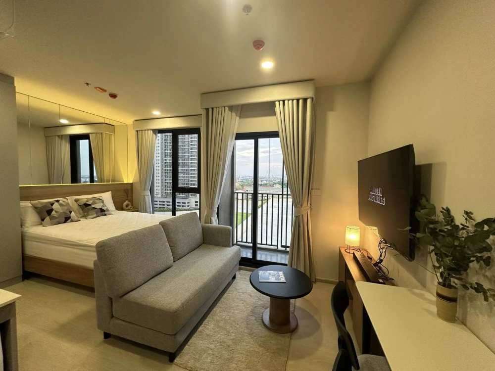 For rent: Nue Riverest Ratchaburana, 9th floor, fully furnished, very livable. Book now!