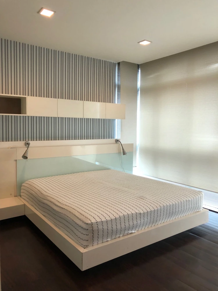 For rent: Nusasiri Grand Condo. Spacious and comfortable room with ample living space. Just bring your luggage and move in!