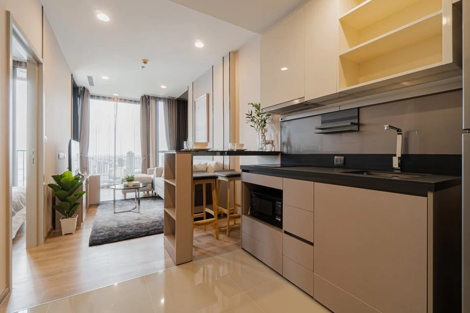 For rent OKA HAUS Sukhumvit 36, 39th floor, open view, fully furnished, complete with electrical appliances, reserve now.