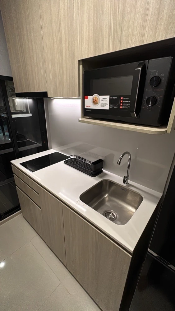 Condo for rent at Origin Place Bangna. Nice room, fully furnished, and equipped with appliances. Book now!