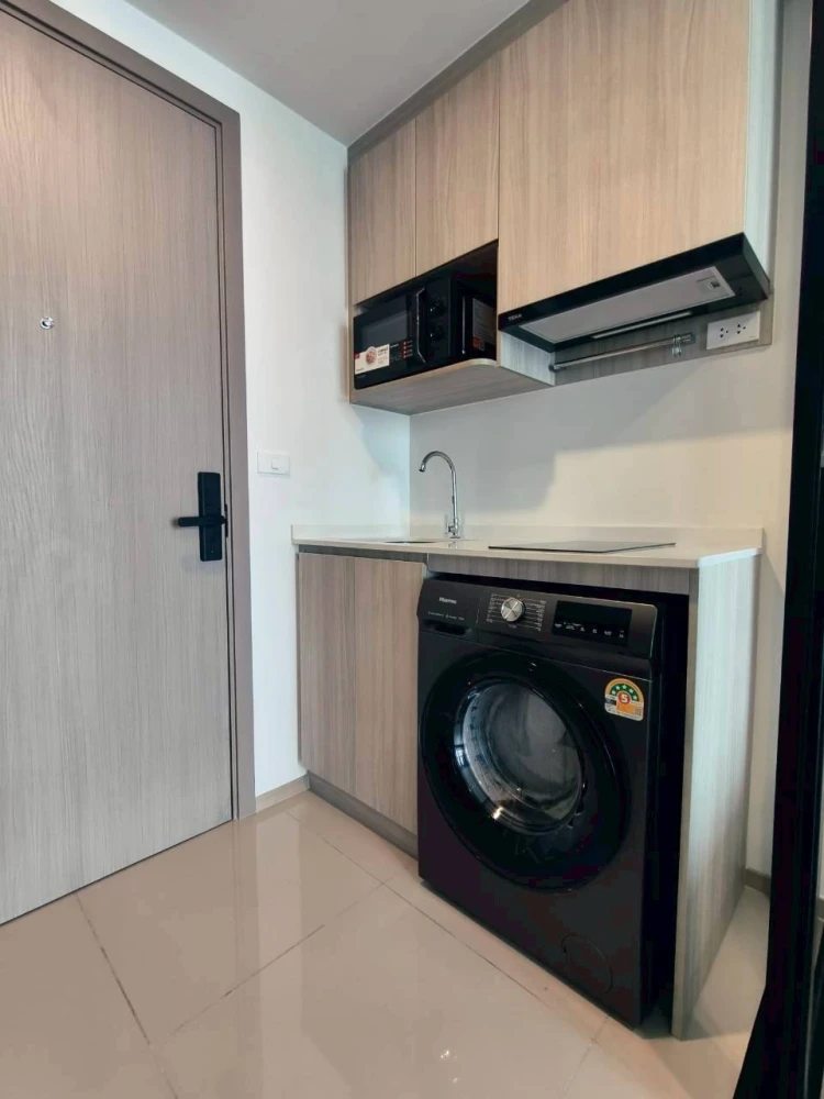 For rent: Origin Play Bangkhunnon Triple Station, North facing, garden view, fully furnished. Book now!