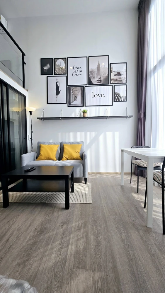 ให้เช่า Origin Plug & Play Nonthaburi Station ห้องแบบ Duo Space แต่งครบ น่าอยู่ จองเลย