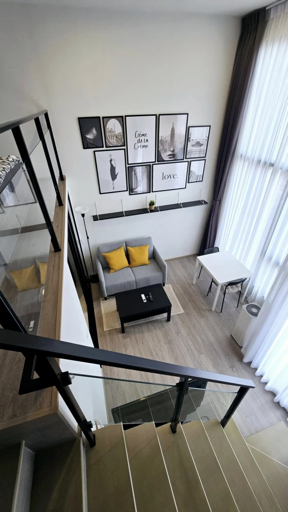 ให้เช่า Origin Plug & Play Nonthaburi Station ห้องแบบ Duo Space แต่งครบ น่าอยู่ จองเลย