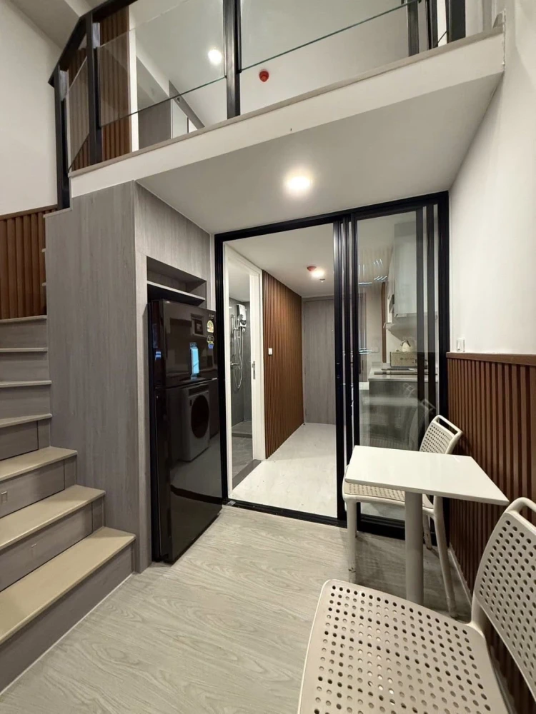 For rent: Origin Plug & Play Ramkhamhaeng Triple Station, 11th floor, Building A, complete with furniture and electrical appliances, ready to move in