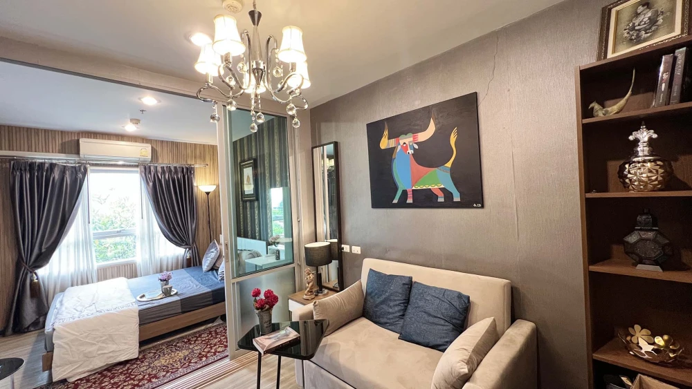 For rent: Origins Bangmod-Rama 2, 5th floor, pool view, fully furnished, book now.