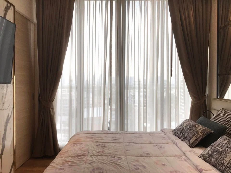 For rent: PARK 24 Origin Phrom Phong, 1 bedroom, 1 bathroom, garden view, beautifully decorated, built-in, very worth booking.