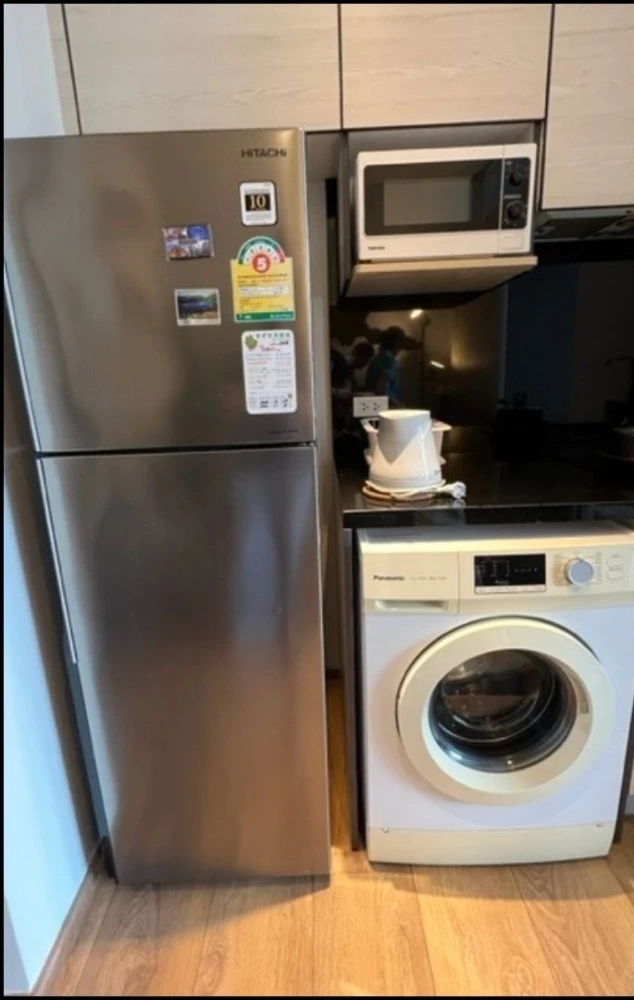 For rent: Park 24 Origin Phrom Phong, a lovely room, decorated in a cool theme, complete with furniture and appliances. Don't miss it!