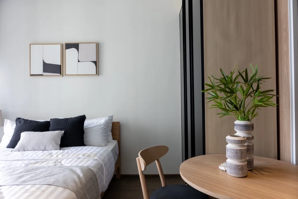 For rent: Park 24 Origin Phrom Phong, studio room, decorated in a cool theme, good location, fully furnished, reserve now!