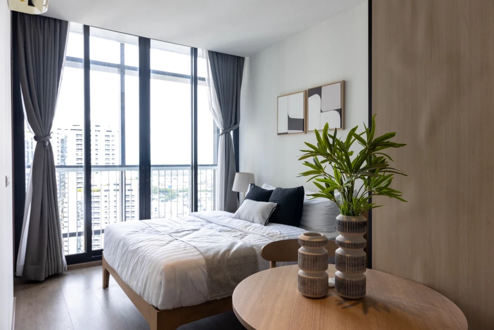 For rent: Park 24 Origin Phrom Phong, studio room, decorated in a cool theme, good location, fully furnished, reserve now!