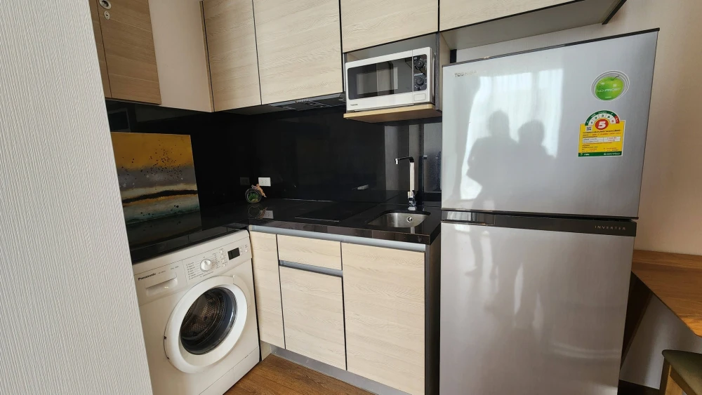 For rent: Park 24 Origin Phrom Phong, 33 sqm, fully furnished with built-in furniture, very nice to live in. Book now!