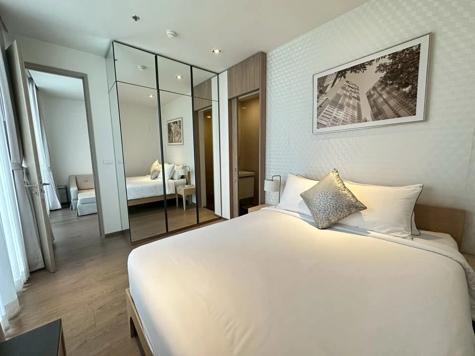 For rent: Park Origin 24 Phrom Phong, a nice room, decorated in a simple, luxurious, clean style. Hurry and reserve now++