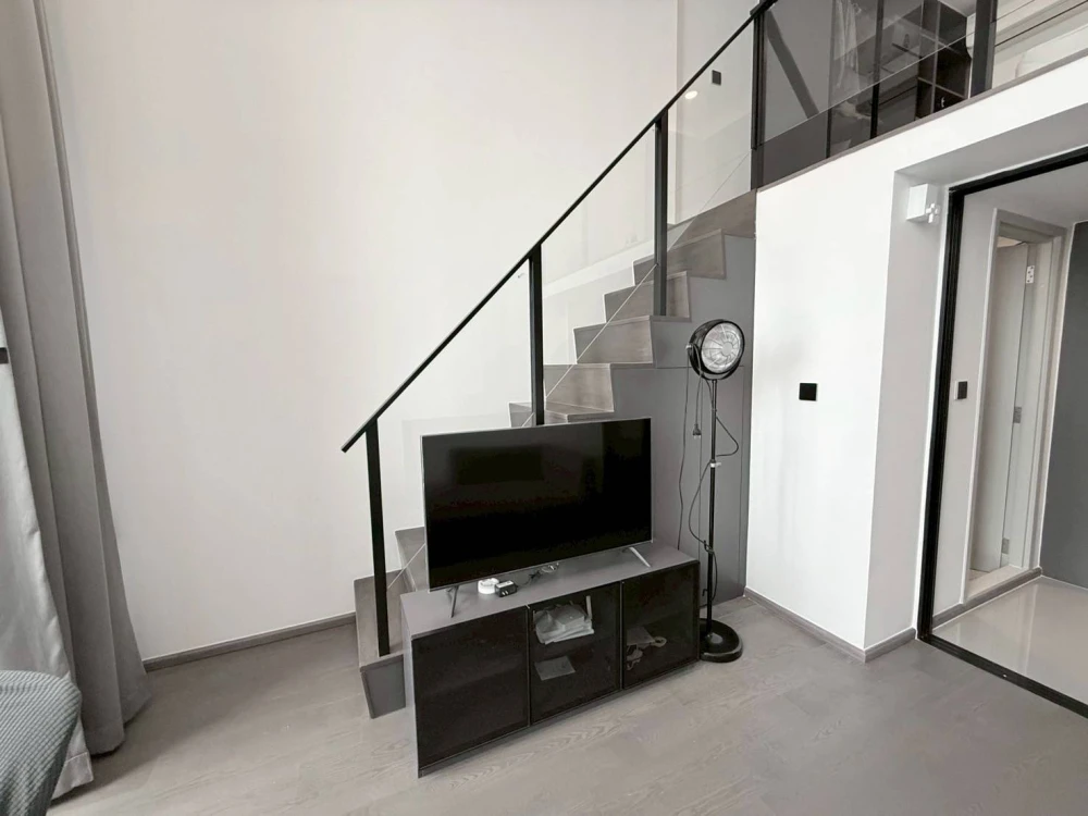 For rent, Park origins Chula Samyan, Duplex room, airy and comfortable, not too expensive, come and reserve today.