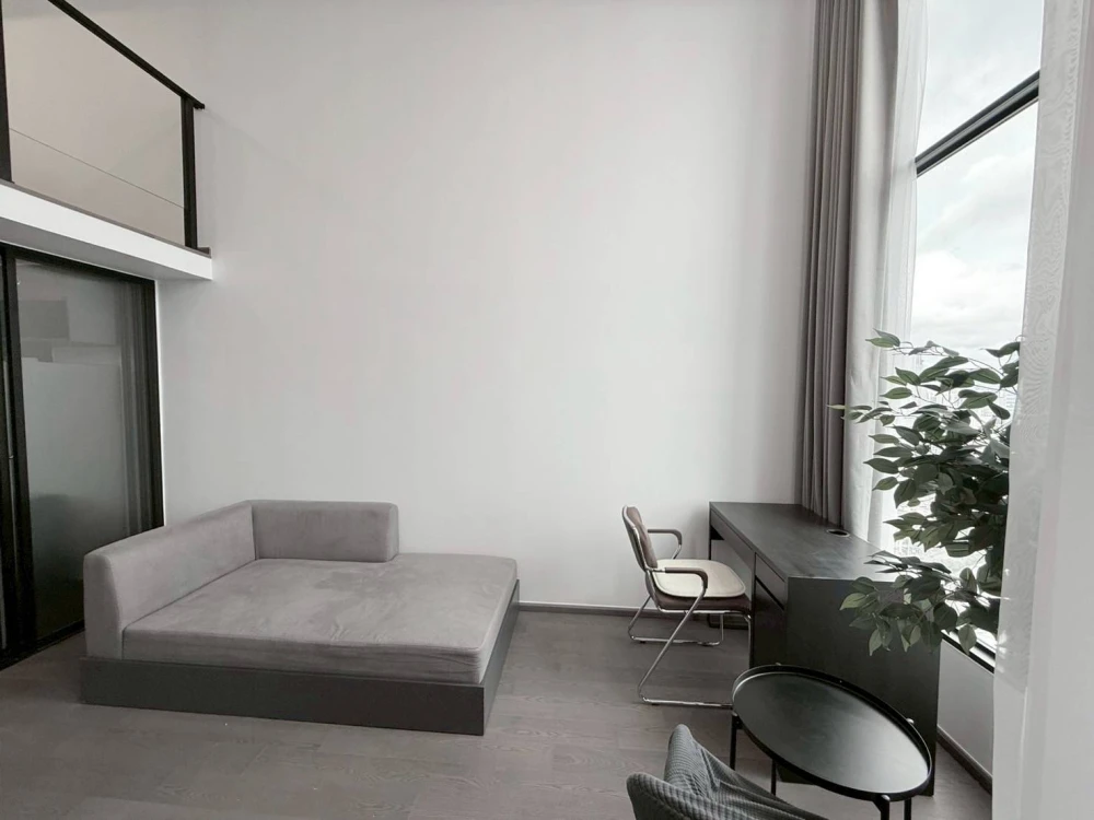 For rent, Park origins Chula Samyan, Duplex room, airy and comfortable, not too expensive, come and reserve today.