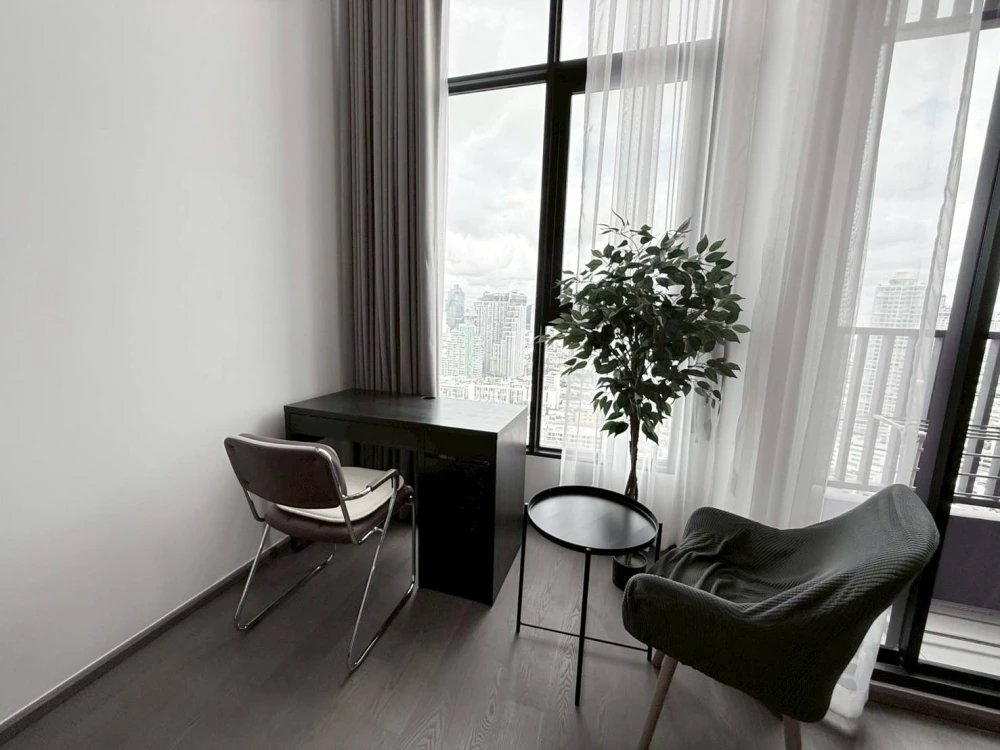 For rent, Park origins Chula Samyan, Duplex room, airy and comfortable, not too expensive, come and reserve today.