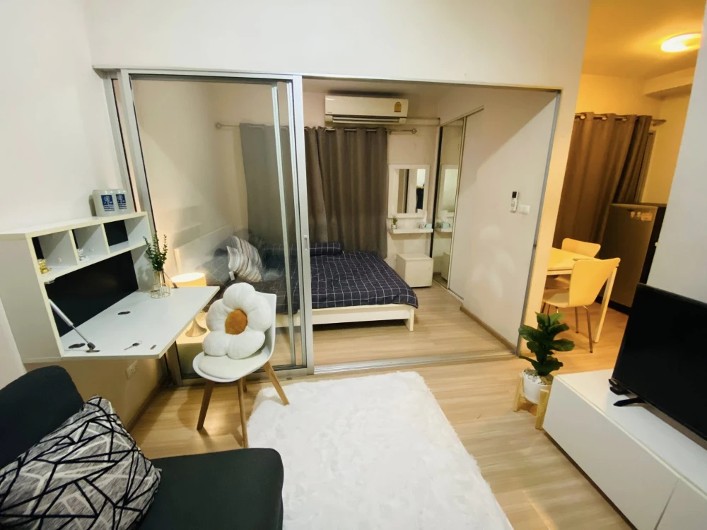 Plum Condo Bangyai Station for rent, ready to move in, low floor, affordable price, just bring your own luggage and move in. Hurry and reserve now+++