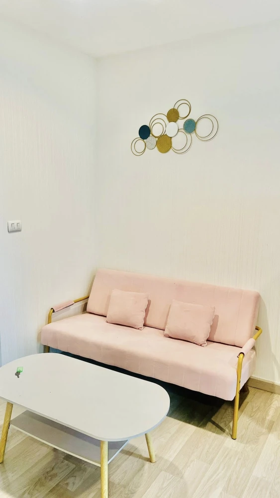 Plum Condo Chokchai 4 for rent, nice room, decorated in a cool tone, fully furnished, reserve now.