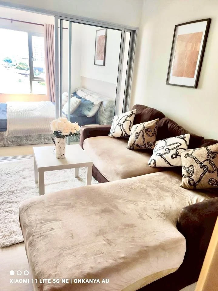 Plum Condo Extra Rama 2 for rent: 1 bedroom, 1 bathroom, fully furnished, great location. Just bring your bags and move in!