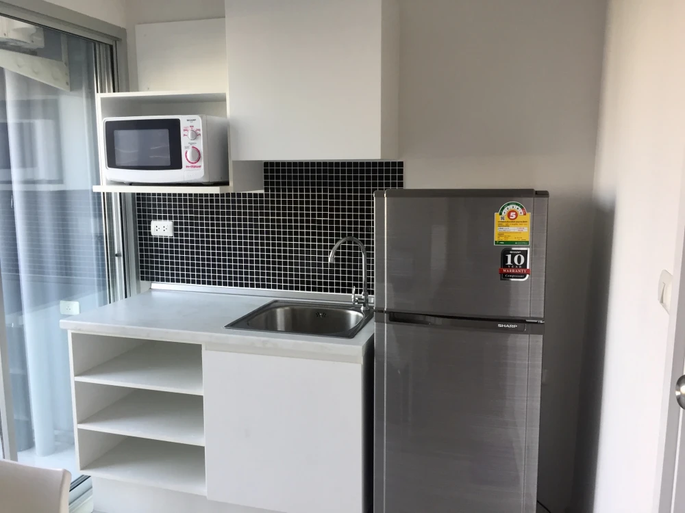 Plum Condo Extra Rama 2 for rent, 3rd floor unit, fully furnished and equipped with appliances. Book now!