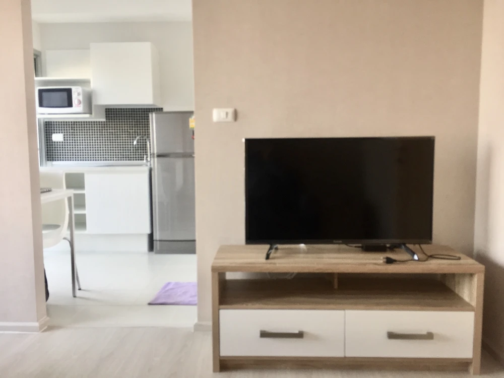Plum Condo Extra Rama 2 for rent, 3rd floor unit, fully furnished and equipped with appliances. Book now!