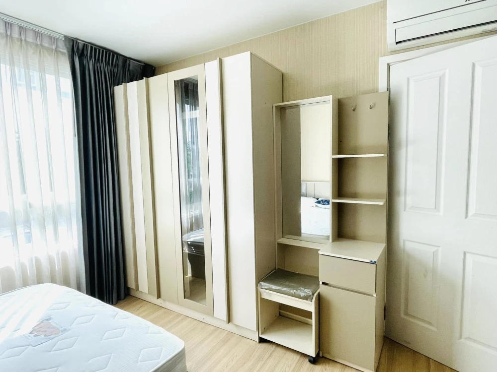 For rent Plum Condo Paholyothin 89, 2nd floor, corner room, beautiful room, fully furnished, reserve now, urgently.