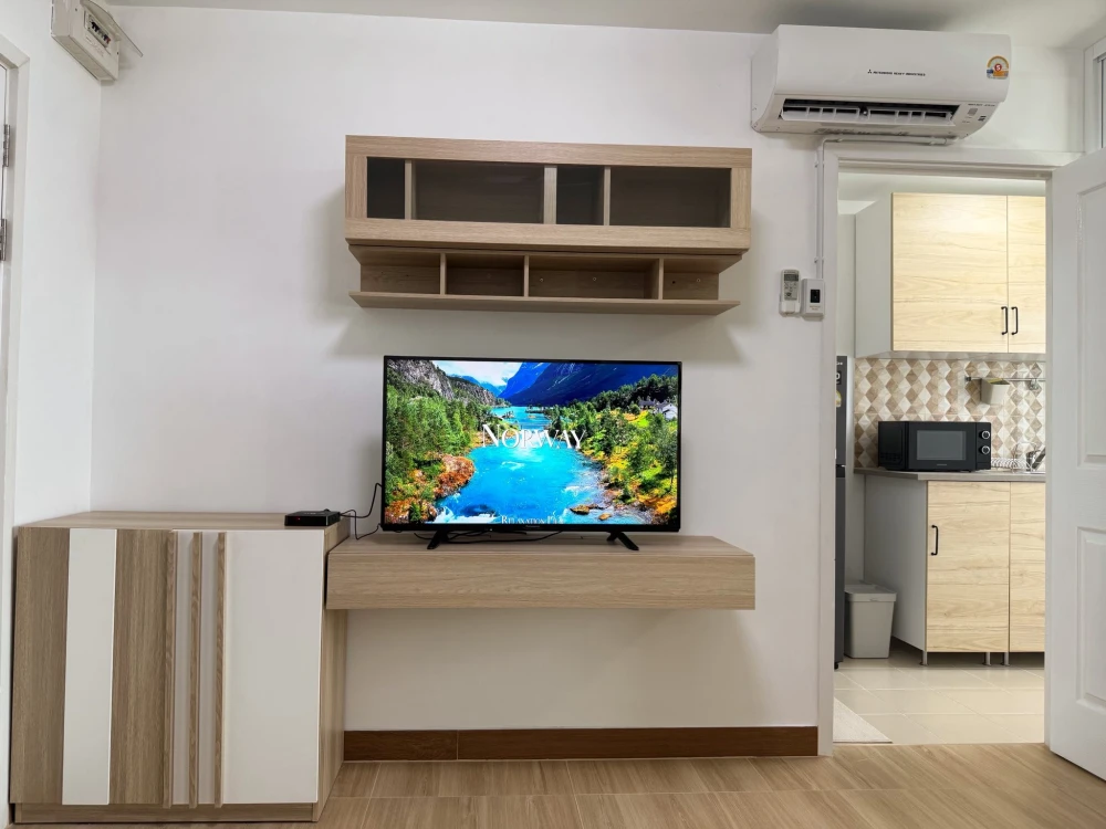 Plum Condo Paholyothin 89 for rent, 8th floor, partitioned room, fully furnished, interested, reserve now, urgent.
