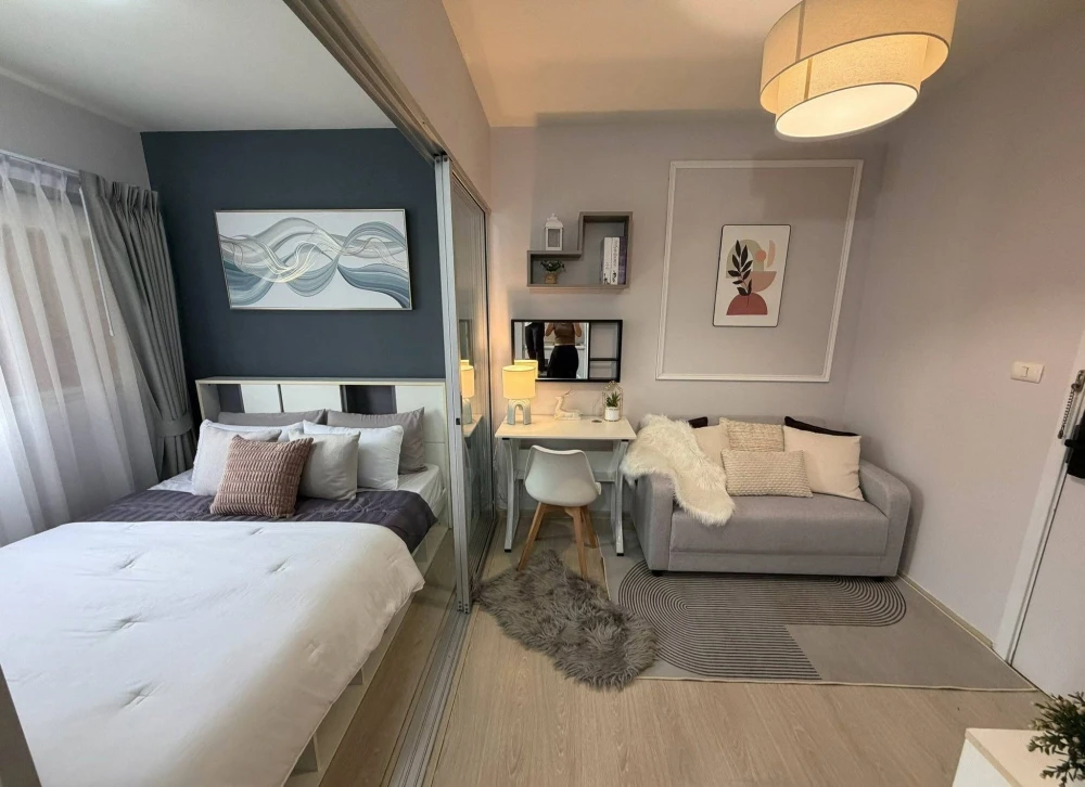 ให้เช่า Plum Condo Park Rangsit ชั้น 5 วิวสระตรงกลาง ห้องสวย แต่งครบ รีบจองเลย