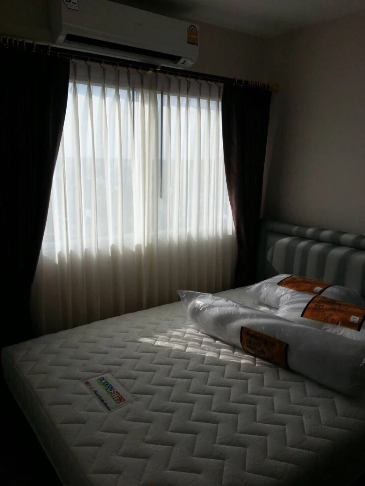 For rent: Plum Condo Park Rangsit, 5th floor, partitioned room, fully furnished, ready to move in. If interested, hurry and reserve now. Urgent!