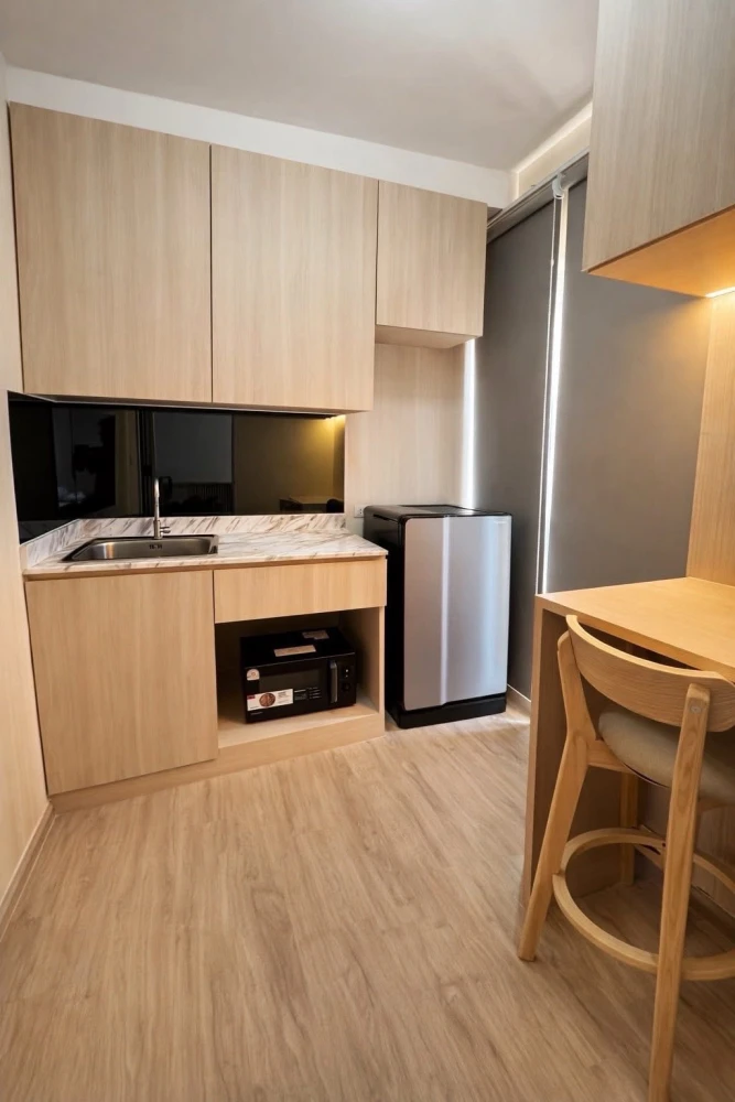Plum Condo Park Rangsit for rent, 6th floor. Great view, breezy, beautiful room, fully furnished. Book now!