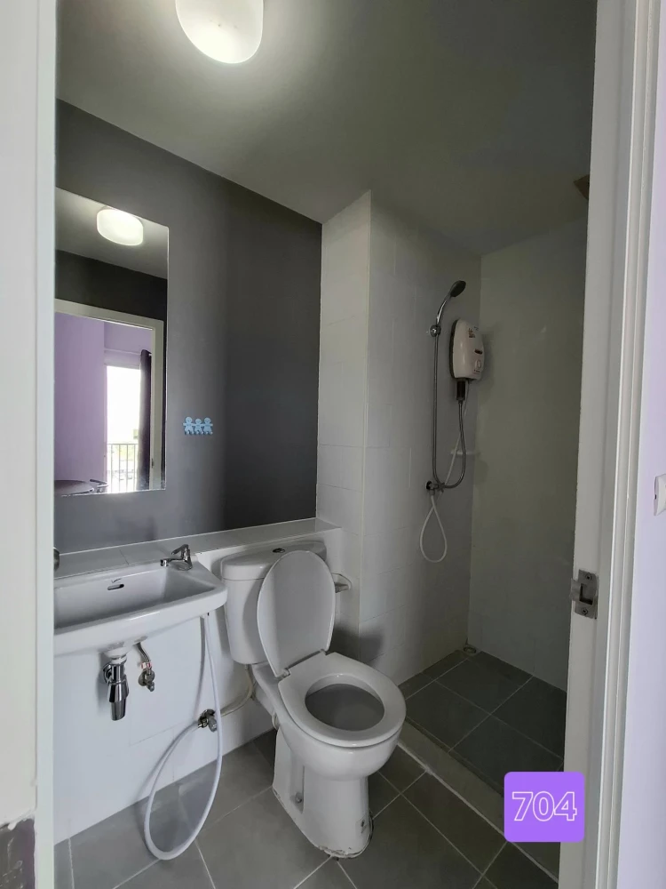 Plum Condo Park Rangsit for rent, 7th floor, city view, fully furnished room, ready to move in, book now, don't miss out.