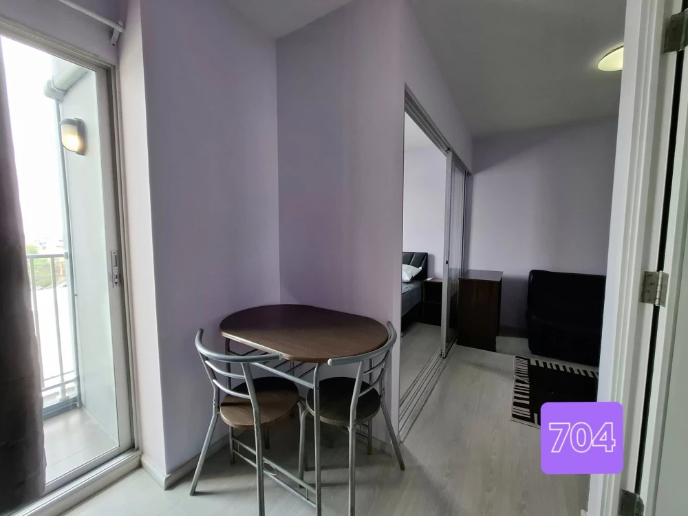 Plum Condo Park Rangsit for rent, 7th floor, city view, fully furnished room, ready to move in, book now, don't miss out.