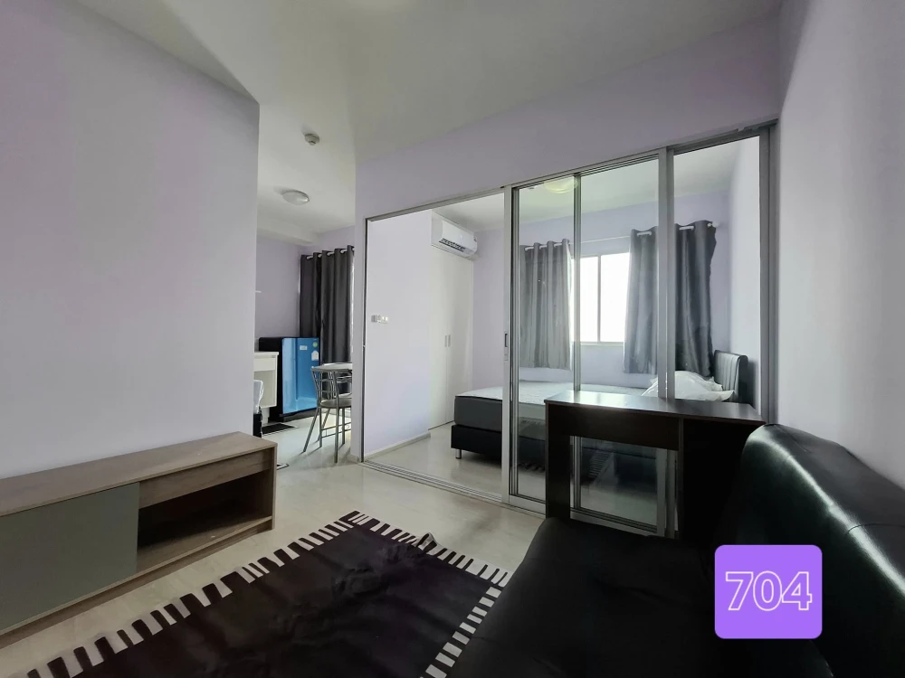 Plum Condo Park Rangsit for rent, 7th floor, city view, fully furnished room, ready to move in, book now, don't miss out.