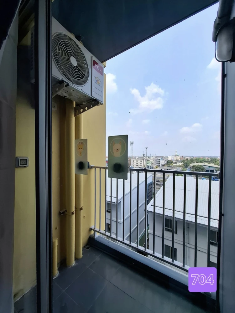 Plum Condo Park Rangsit for rent, 7th floor, city view, fully furnished room, ready to move in, book now, don't miss out.