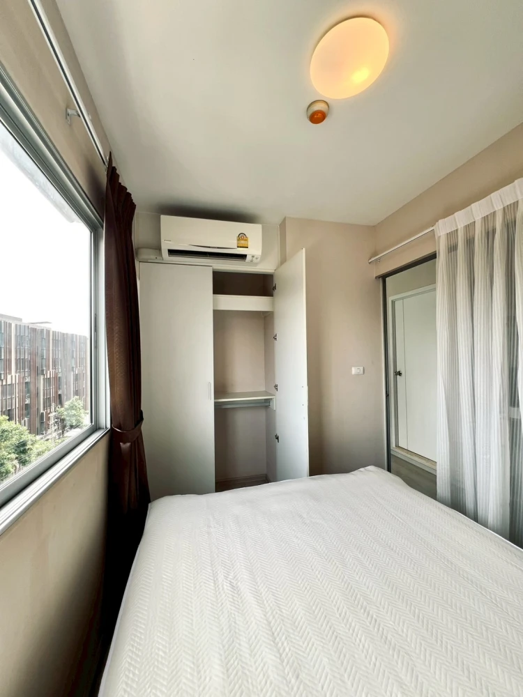 Plum Condo Park Rangsit for rent, 7th floor, corner unit, exterior view, fully furnished, very livable. Book now!