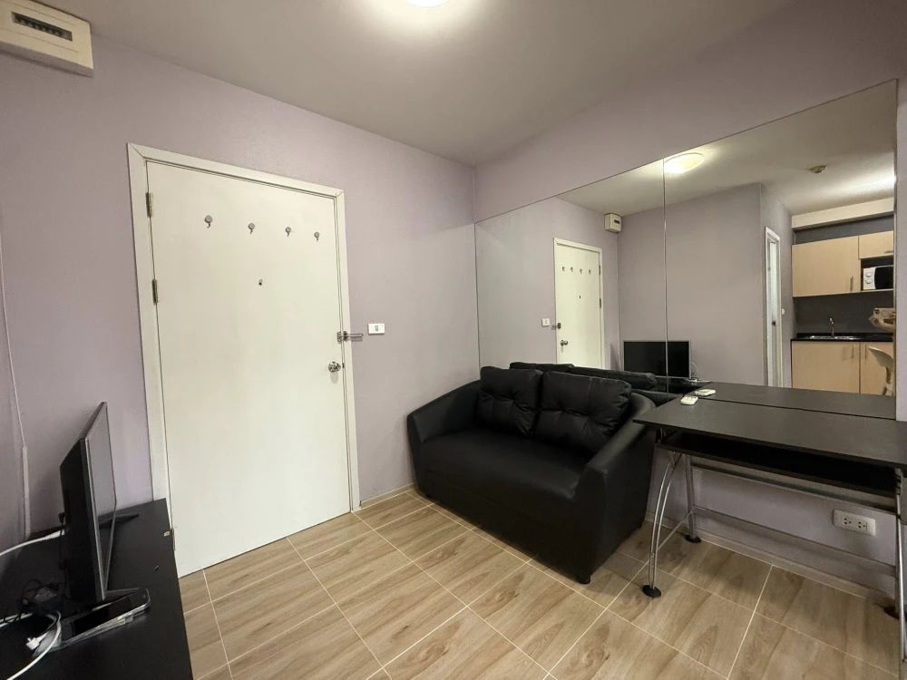 For rent: Plum Condo Park Rangsit Phase 3, 2nd floor, fully furnished room, ready to move in, reserve now, urgently.