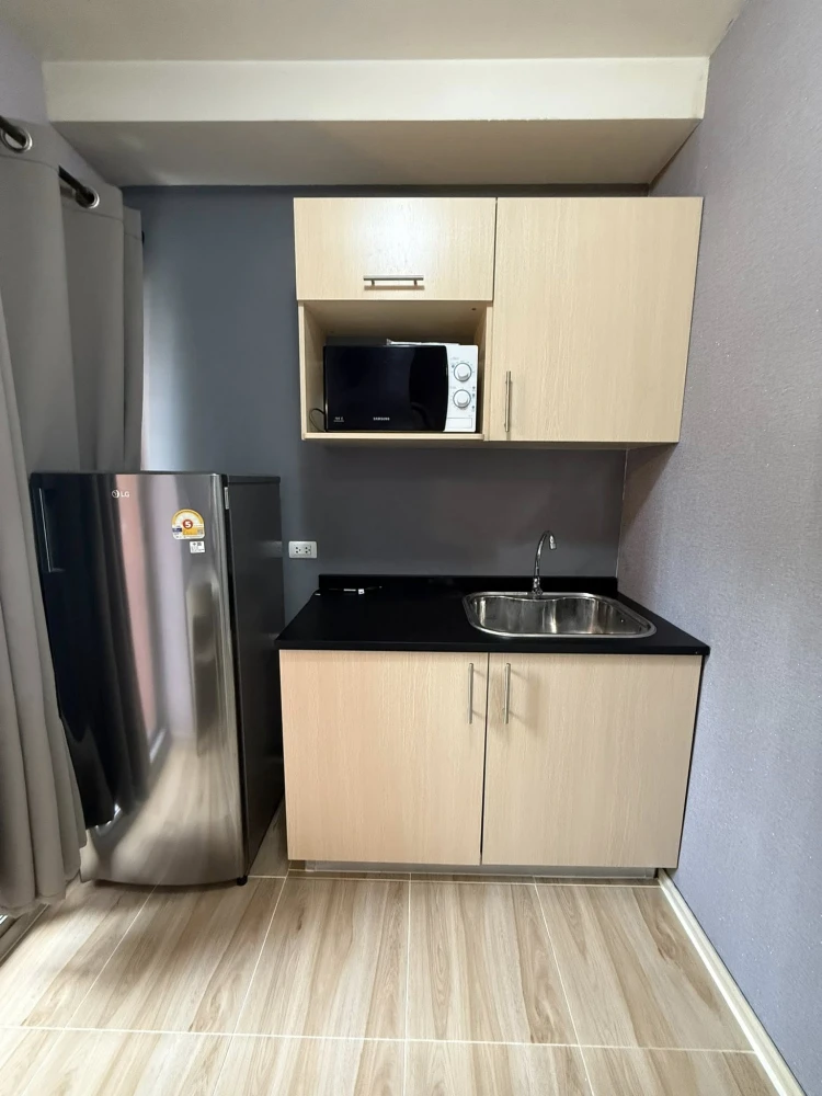 For rent: Plum Condo Park Rangsit Phase 3, 2nd floor, fully furnished room, ready to move in, reserve now, urgently.