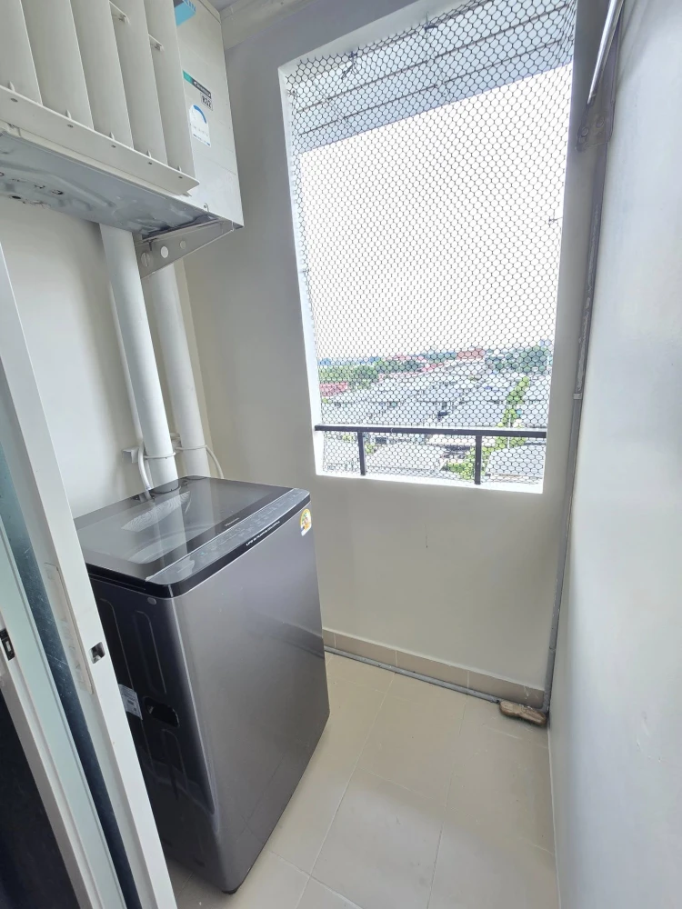 For rent: Plum Condo Phaholyothin 89, studio room, 28 sq m., Phase 5, Building C, 8th floor, very beautiful open view, book now.