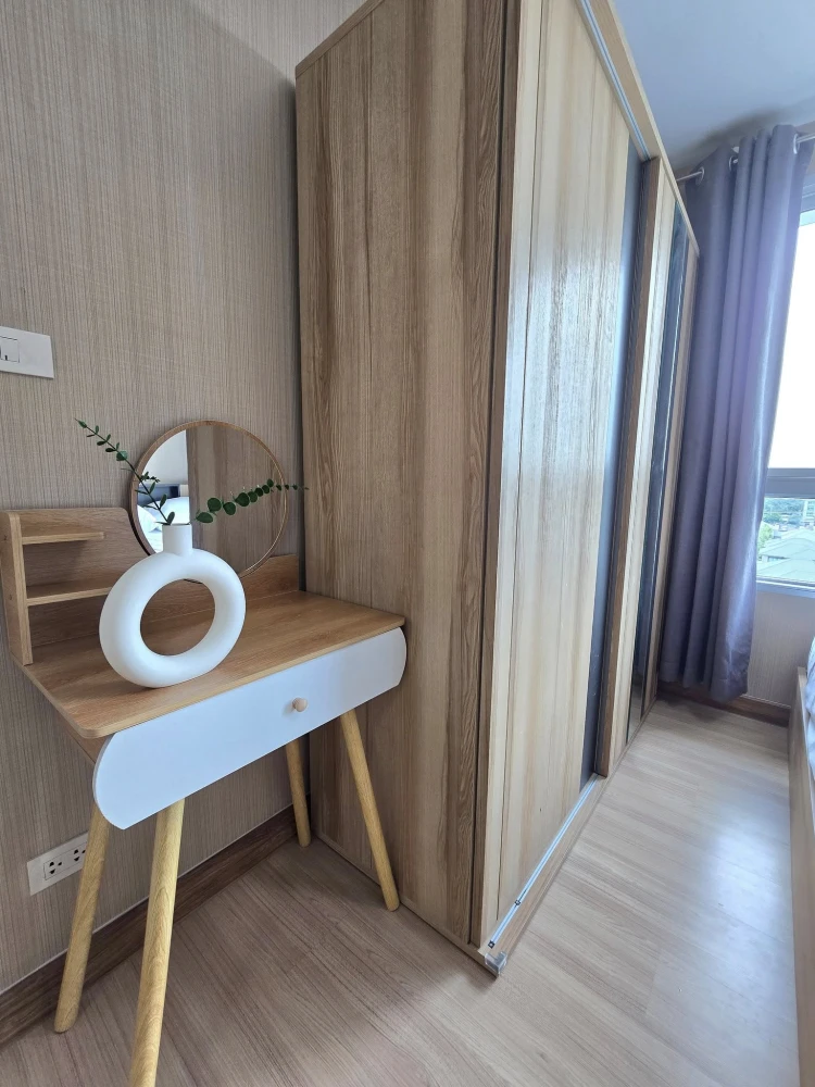 For rent: Plum Condo Phaholyothin 89, studio room, 28 sq m., Phase 5, Building C, 8th floor, very beautiful open view, book now.