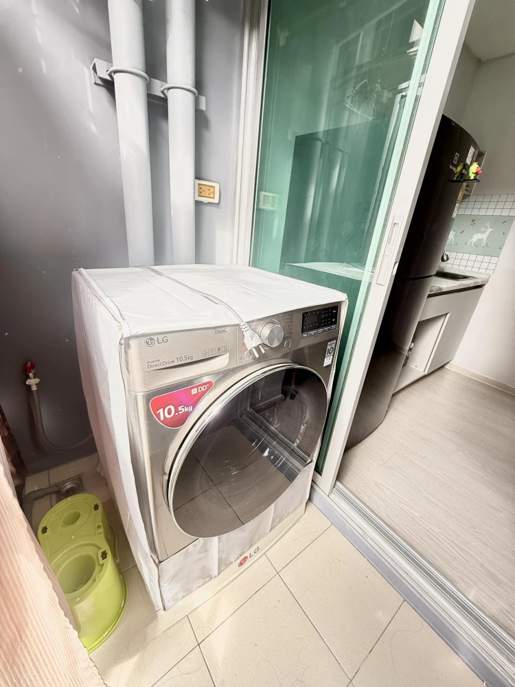 ให้เช่า Plum Condo Ram 60 interchange ห้องอยู่ชั้น 2 เฟอร์นิเจอร์และเครื่องใช้ไฟฟ้าครบพร้อมอยู่