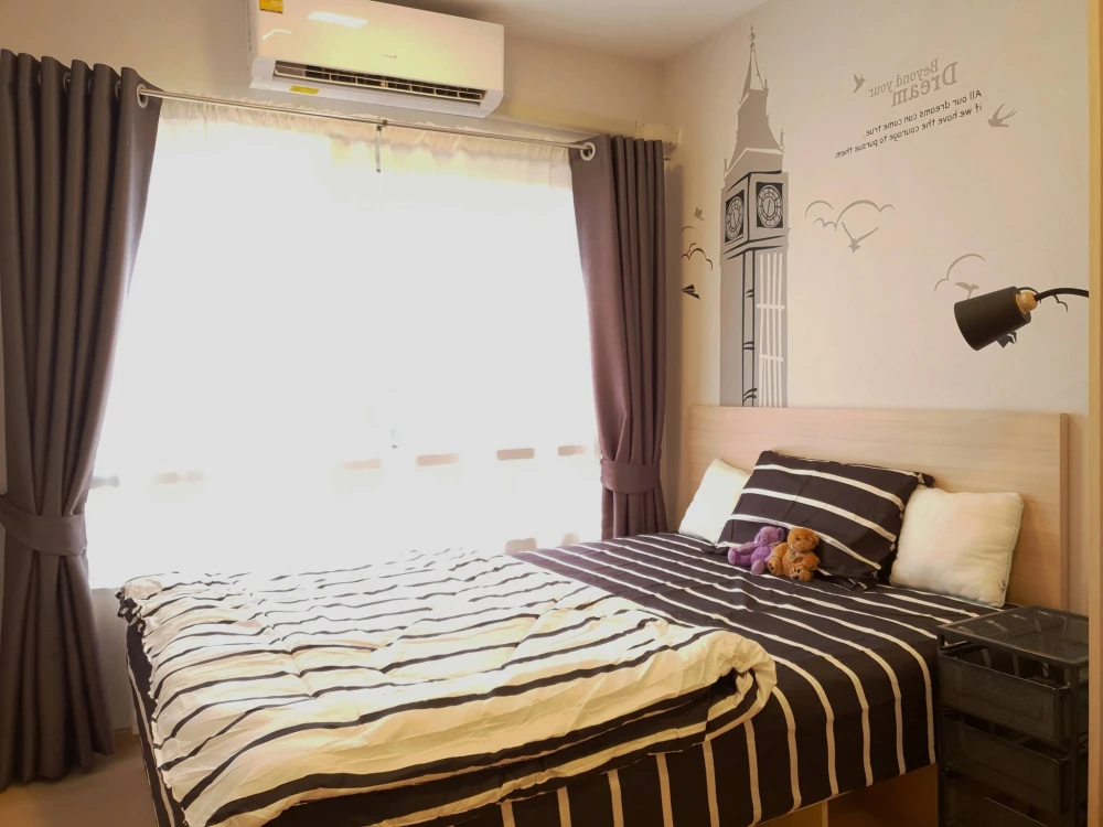 For Rent: Plum Condo Rangsit Alive 1, 5th floor. Fully furnished and inviting—book now if interested.