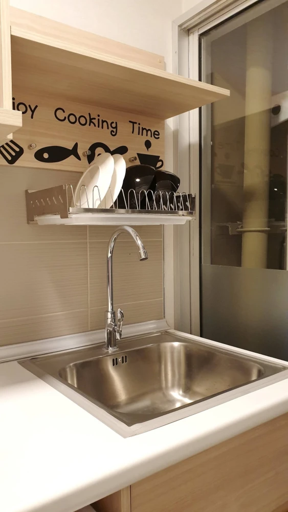 For Rent: Plum Condo Rangsit Alive 1, 5th floor. Fully furnished and inviting—book now if interested.