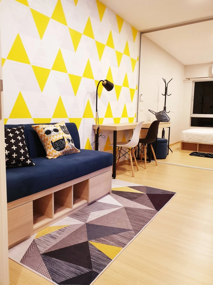 For Rent: Plum Condo Rangsit Alive 1, 5th floor. Fully furnished and inviting—book now if interested.