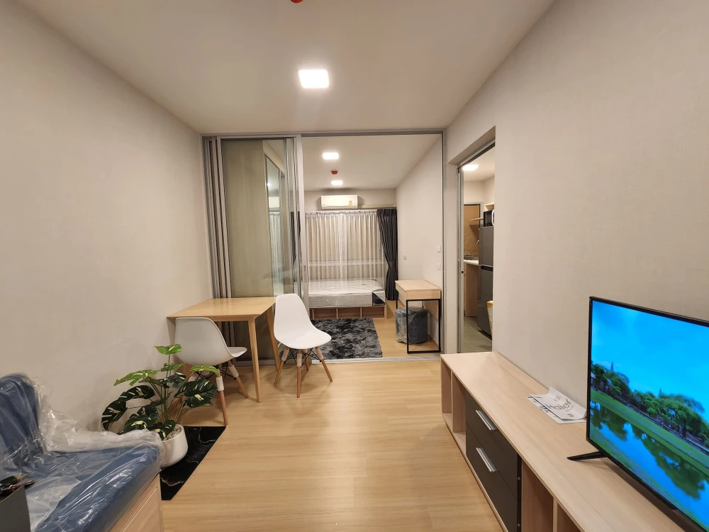 Plum Condo Rangsit Alive 2 for rent, 1 bedroom, 1 bathroom, high-quality built-in furniture, complete electrical appliances, reserve now!