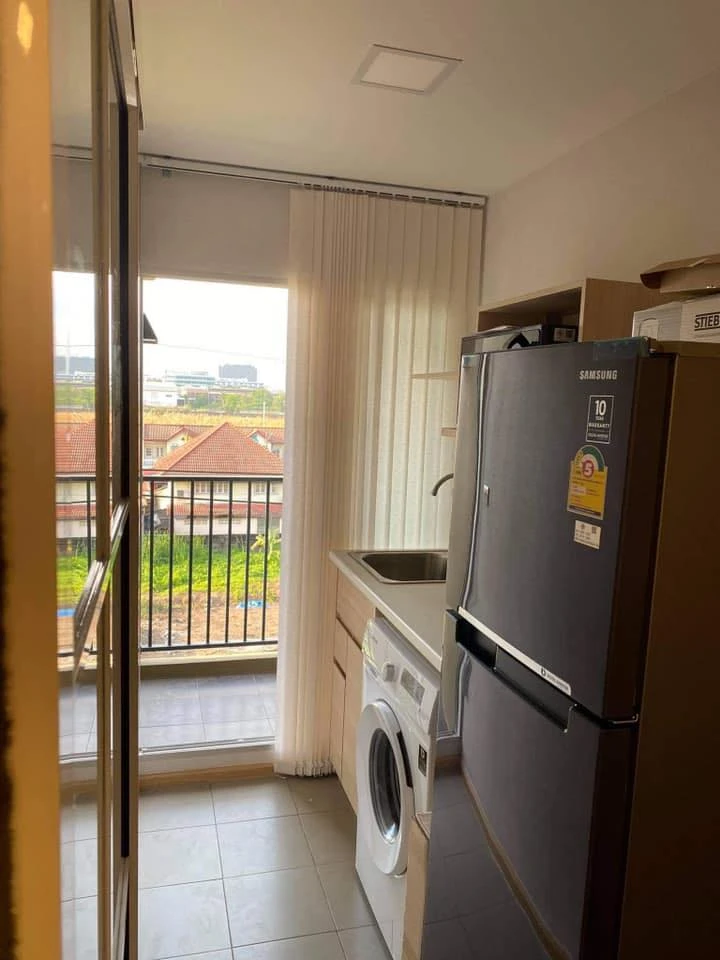For rent: Plum Condo Rangsit Alive 2, 4th floor, fully furnished room, ready to move in, reserve now, don't wait.