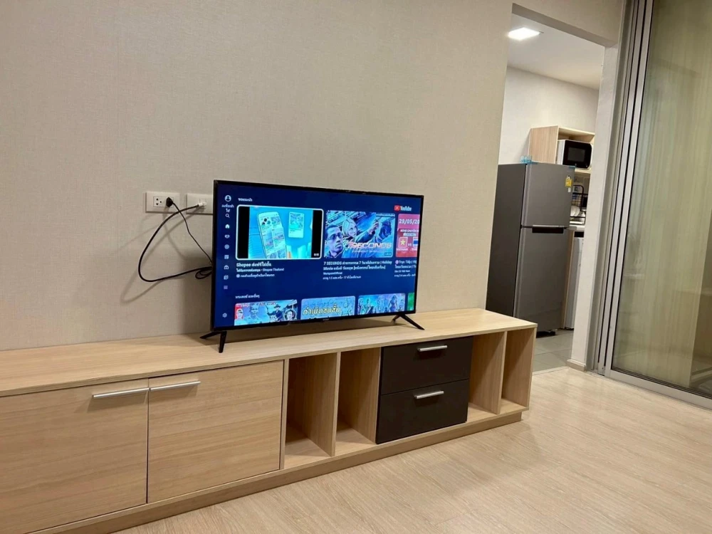 For rent: Plum Condo Rangsit Alive 2, 2 rooms, well-separated, perfectly divided into zones, everything is complete here, hurry and reserve now.